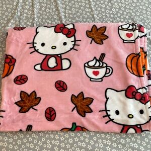 Hello kitty fall blanket